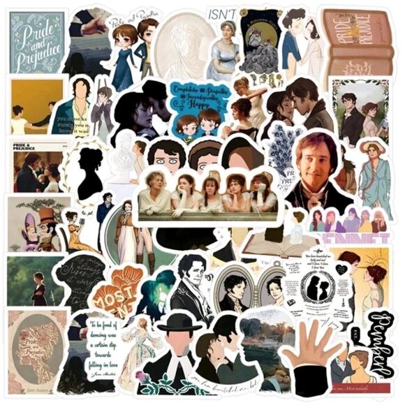 COPY - Pride and Prejudice Jane Austen Stickers - Picture 2 of 5